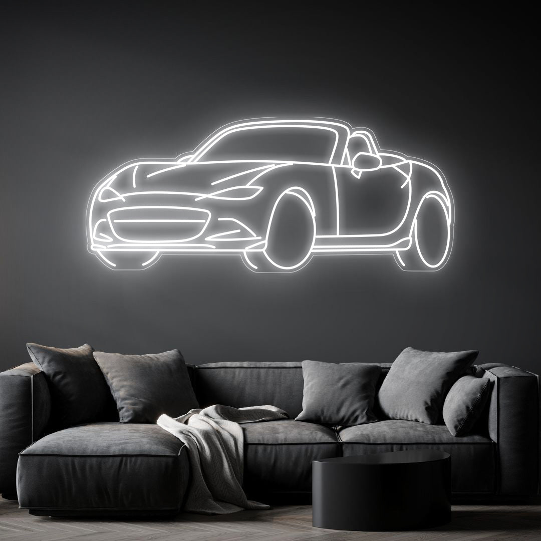 MX5 Angle Neon Silhouette