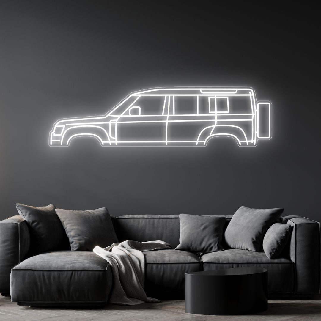 Defender 110 2024 Neon Silhouette