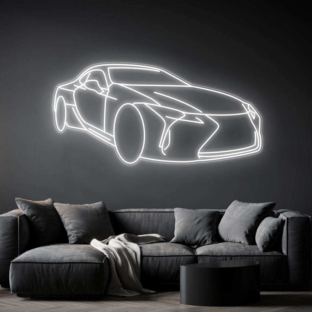 LC500 Angle Neon Silhouette
