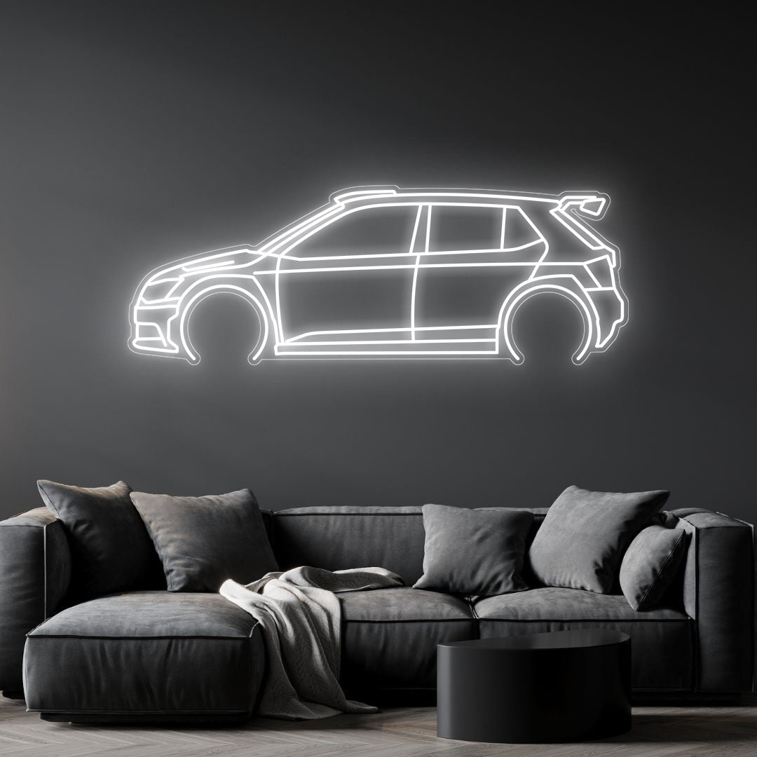 Fabia R5 Neon Silhouette
