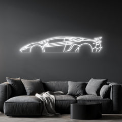 Aventador SV Neon Silhouette