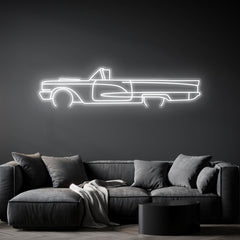Thunderbird 1959 Neon Silhouette