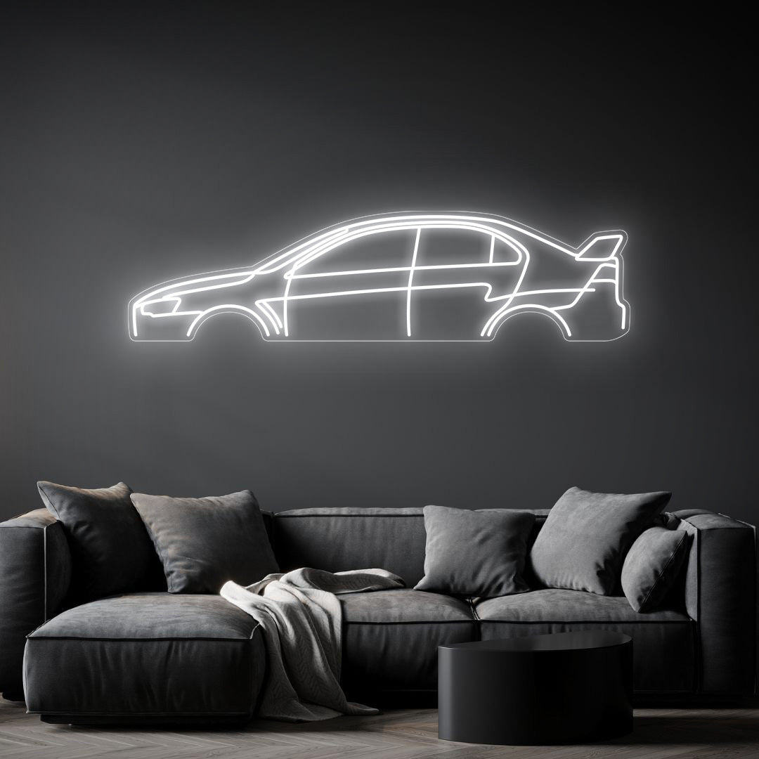 Lancer Evo X Neon Silhouette