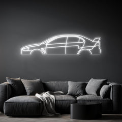 Lancer Evo X Neon Silhouette