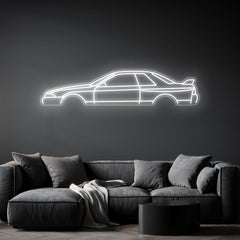 R32 GTR Neon Silhouette