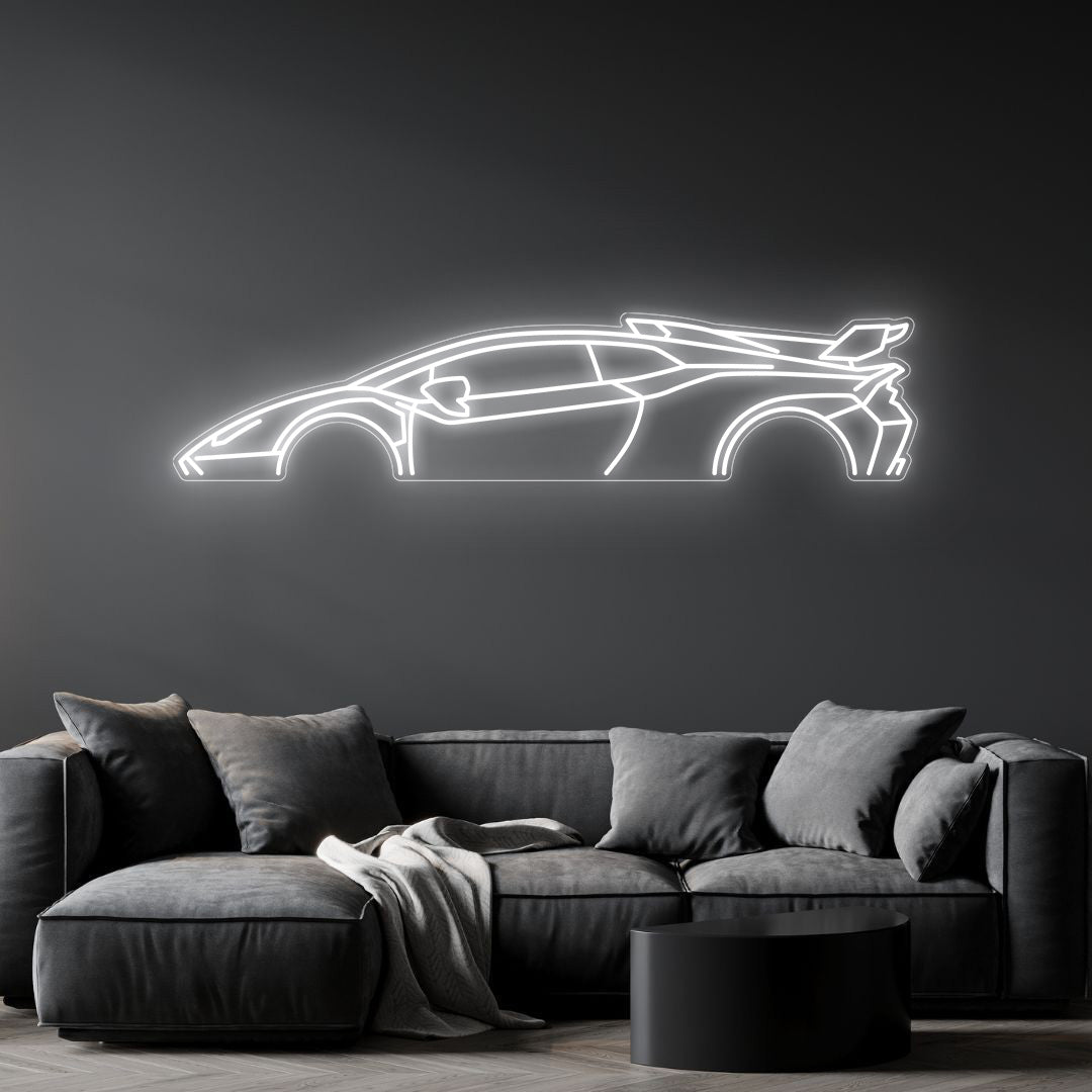 Huracan STO Neon Silhouette
