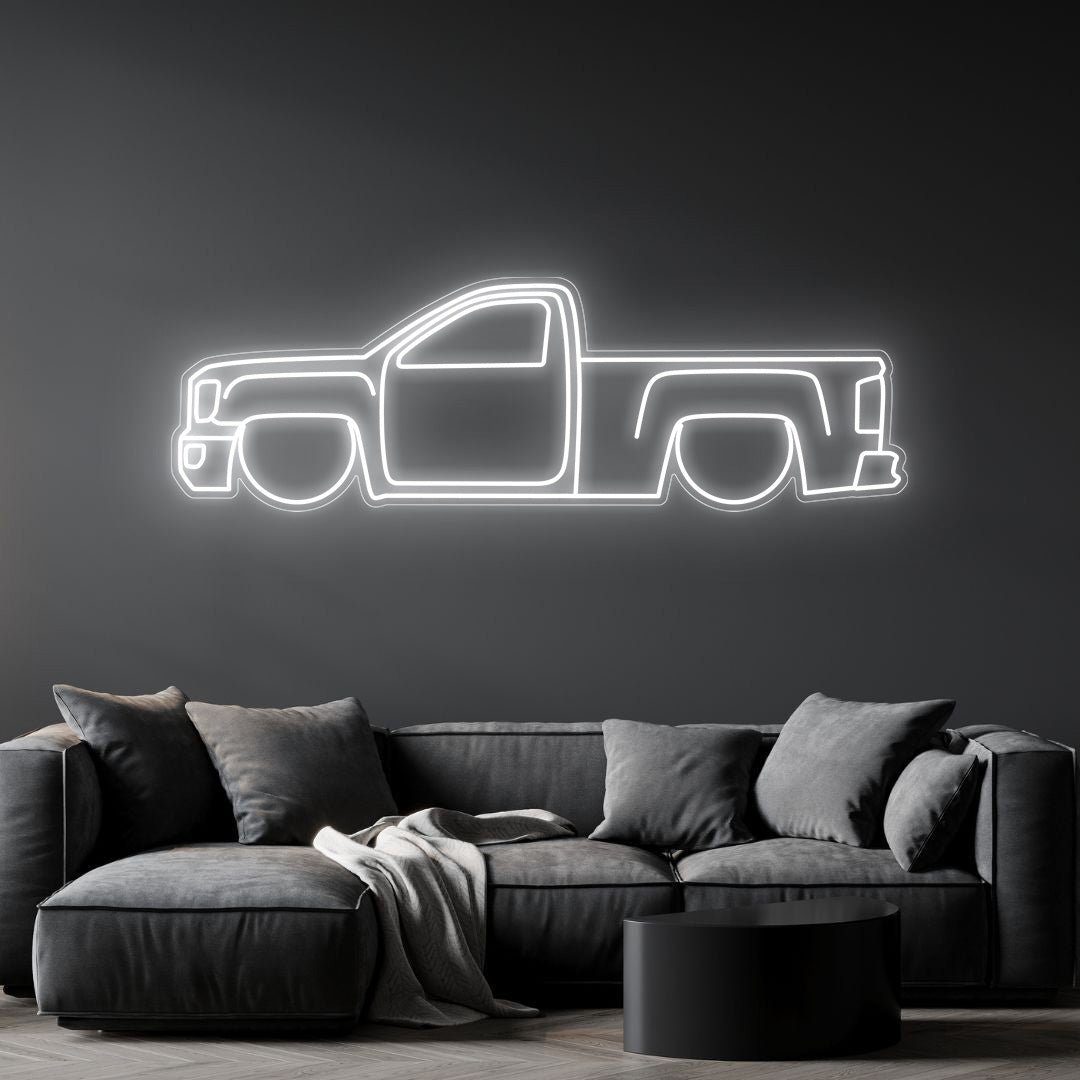 Sierra 1500 Neon Silhouette