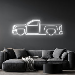 Sierra 1500 Neon Silhouette