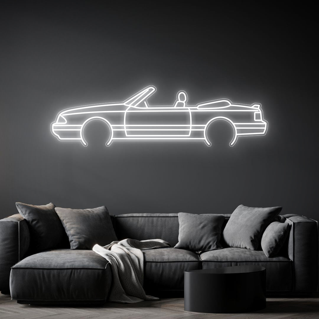 Mustang 1989 Cabrio Neon Silhouette