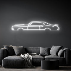 442 1970 Neon Silhouette