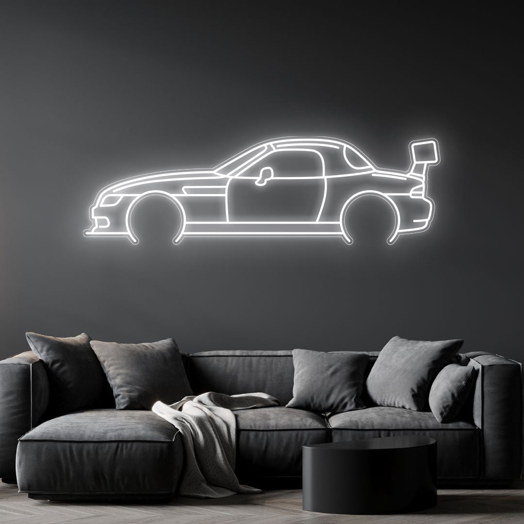 Z3 Race Detailed Neon Silhouette