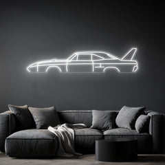Superbird 1970 Neon Silhouette