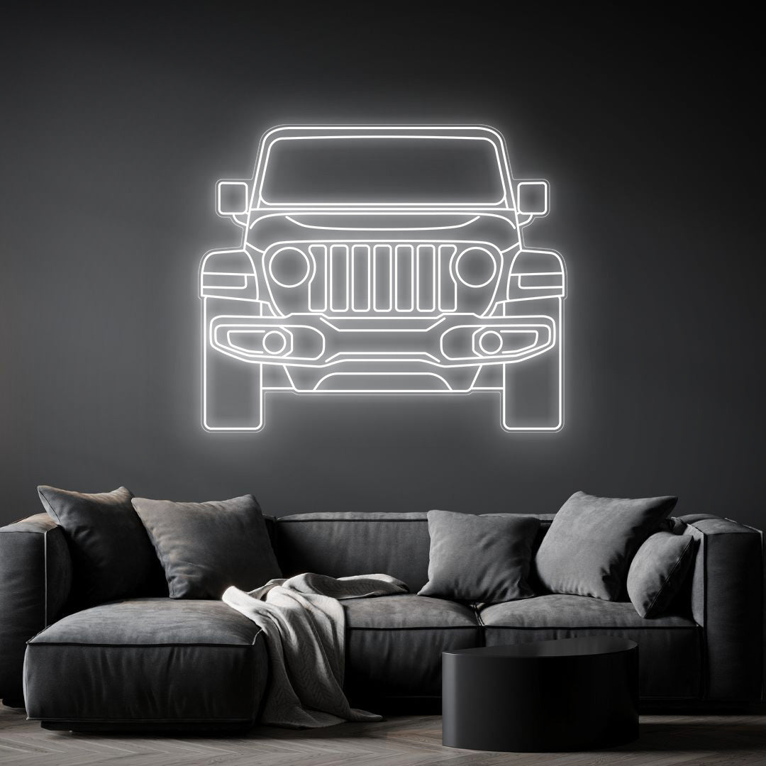 Wrangler 2020 Front Neon Silhouette