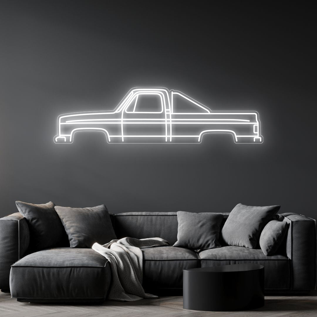 C10 1985 Neon Silhouette
