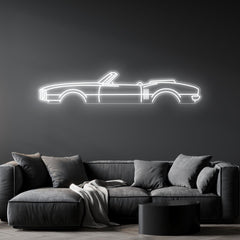 Firebird Cabrio 1968 Neon Silhouette