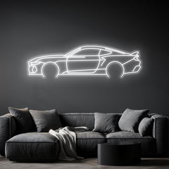 Mustang 2024 Neon Silhouette