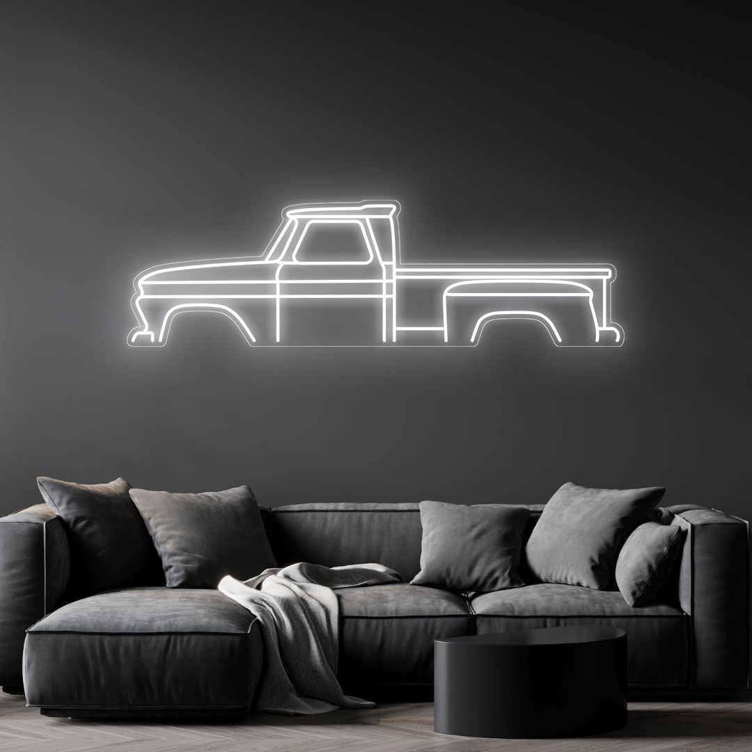 C10 1966 Neon Silhouette