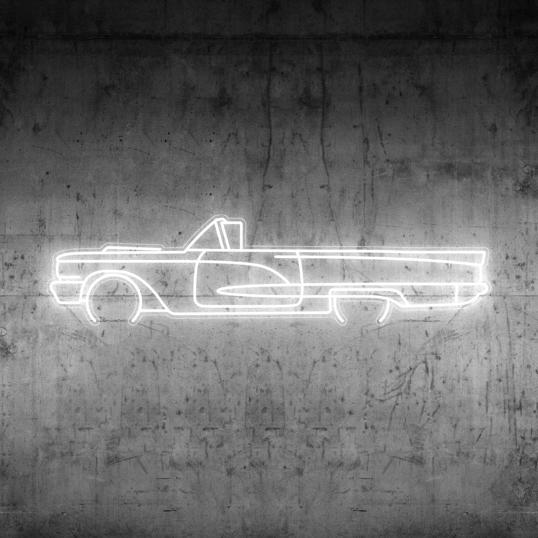 Thunderbird 1959 Neon Silhouette