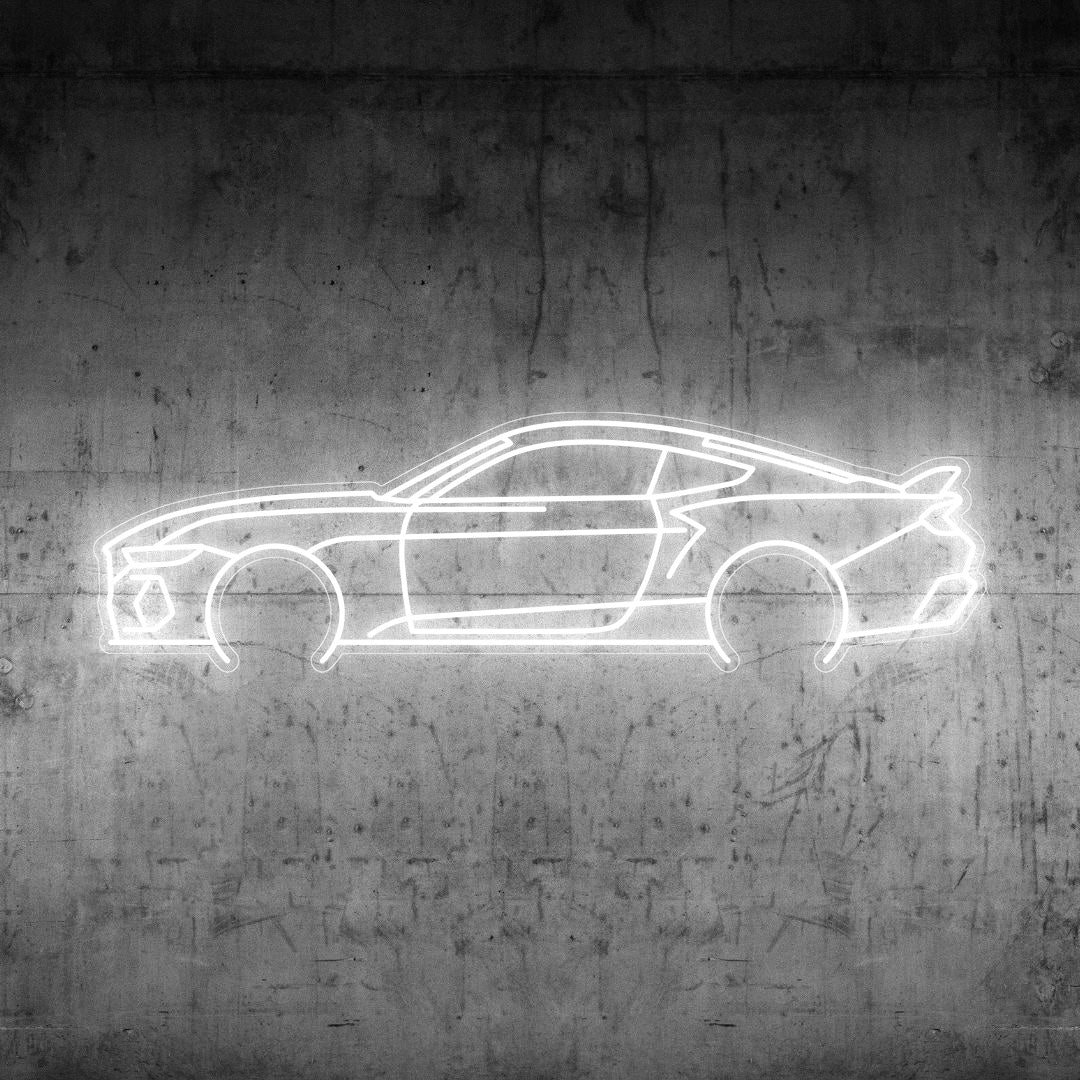Mustang 2024 Neon Silhouette