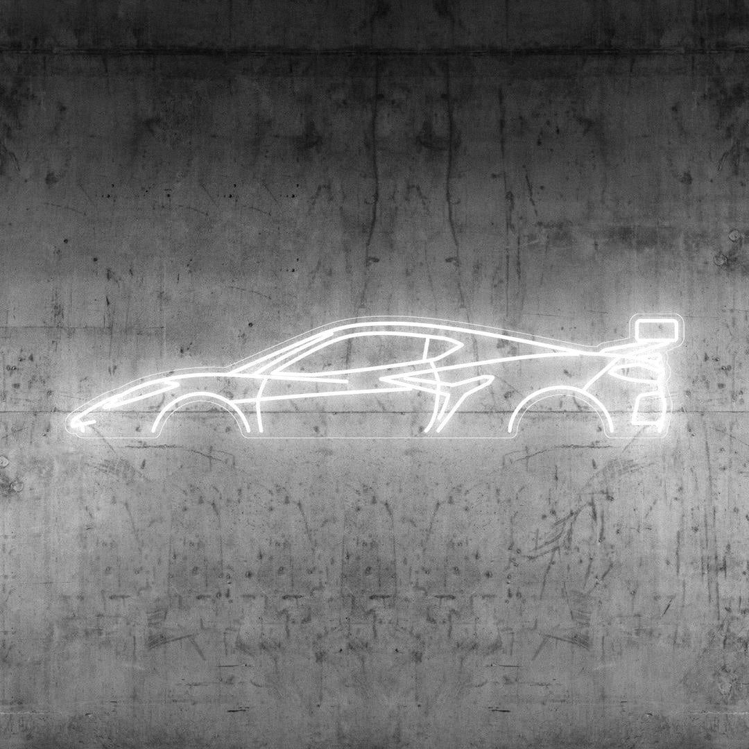 Corvette C8 Z06 Neon Silhouette