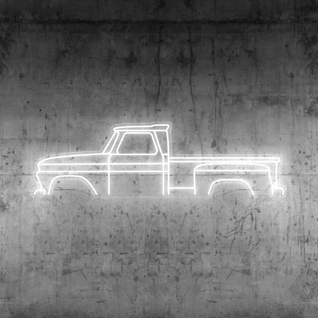 C10 1966 Neon Silhouette