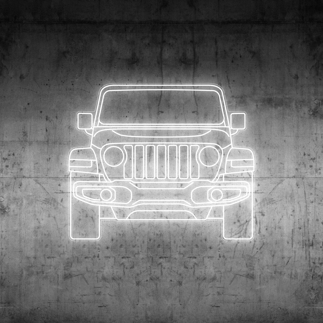 Wrangler 2020 Front Neon Silhouette