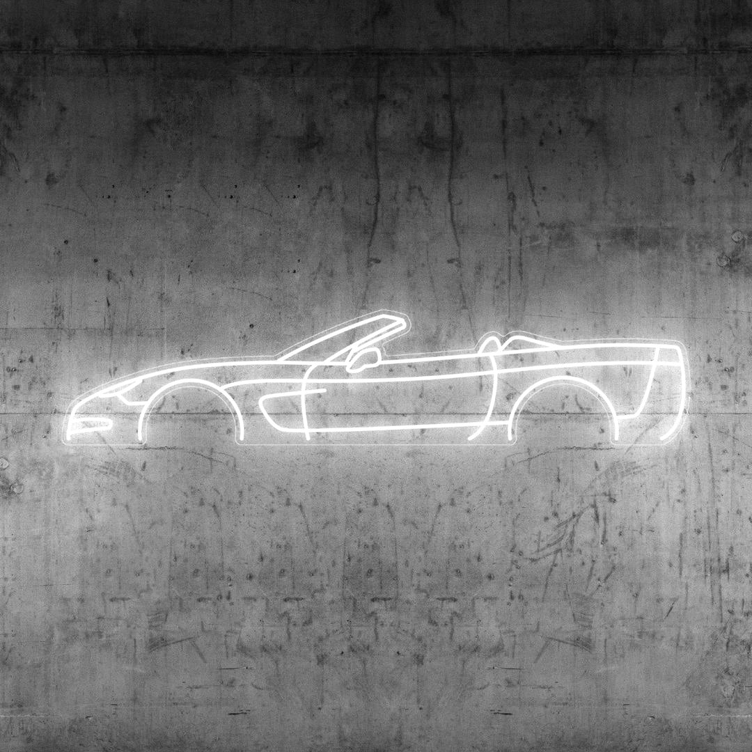 Corvette C5 Cabrio Neon Silhouette