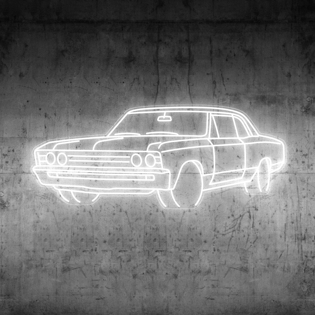 Chevelle 1967 Angle Neon Silhouette