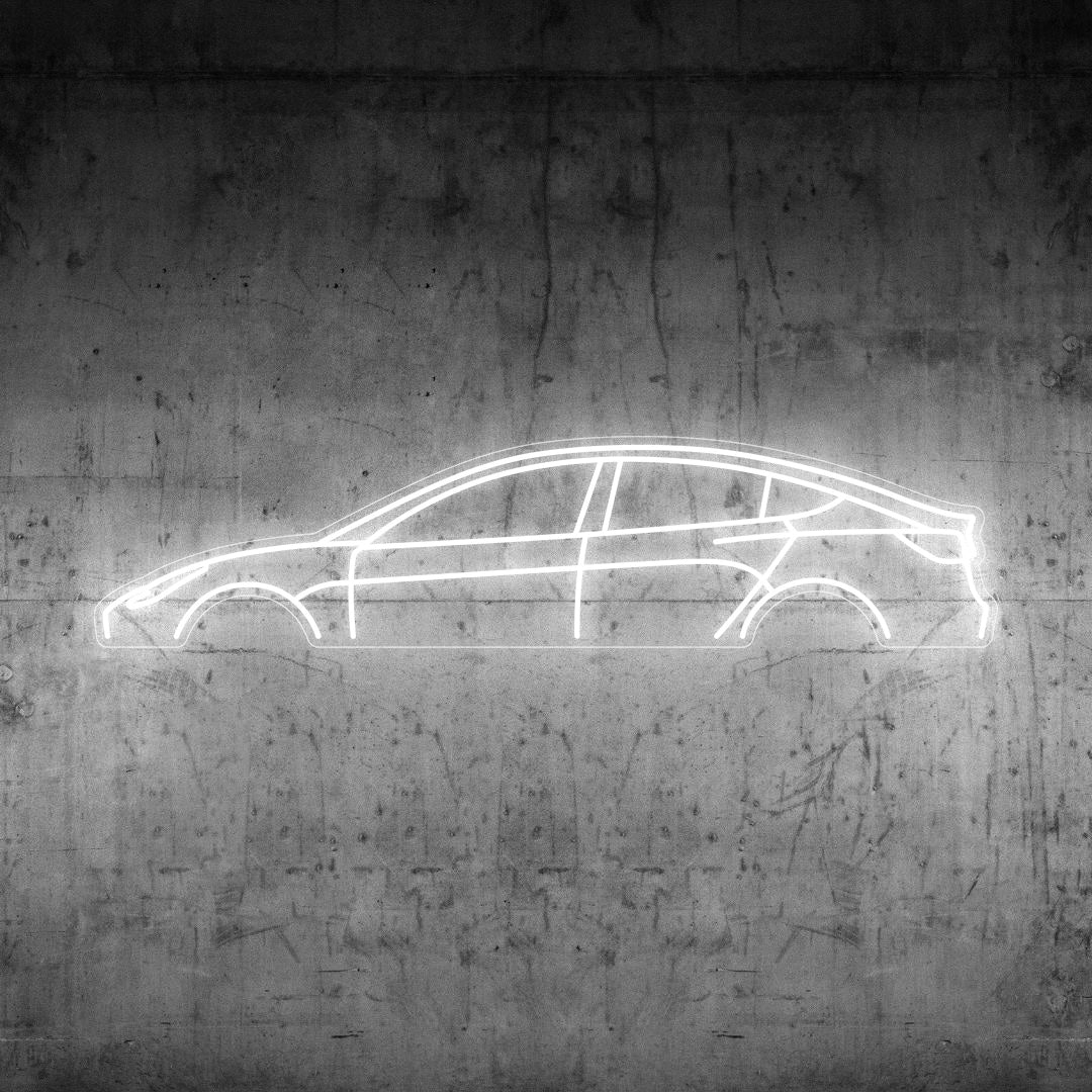 Model 3 Neon Silhouette