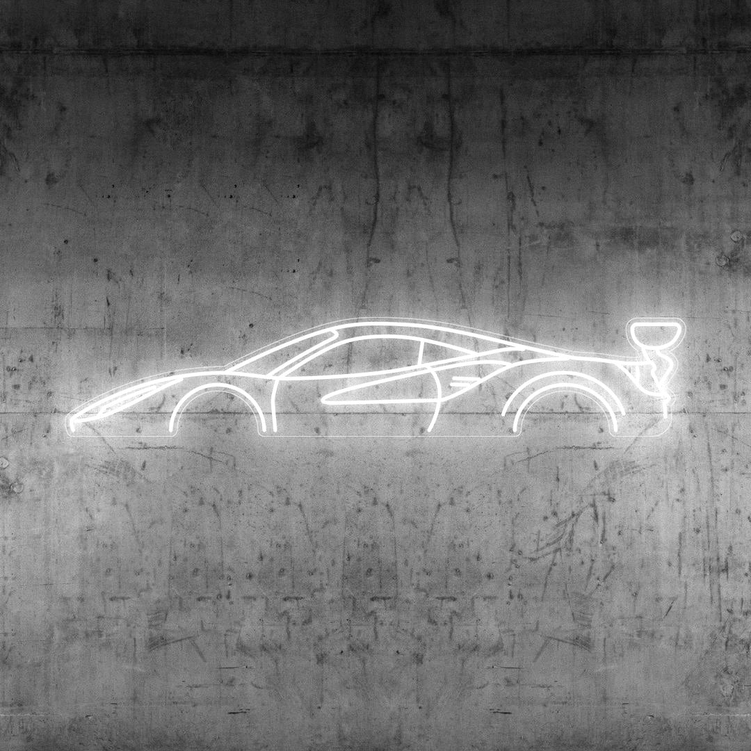 488 Race Neon Silhouette