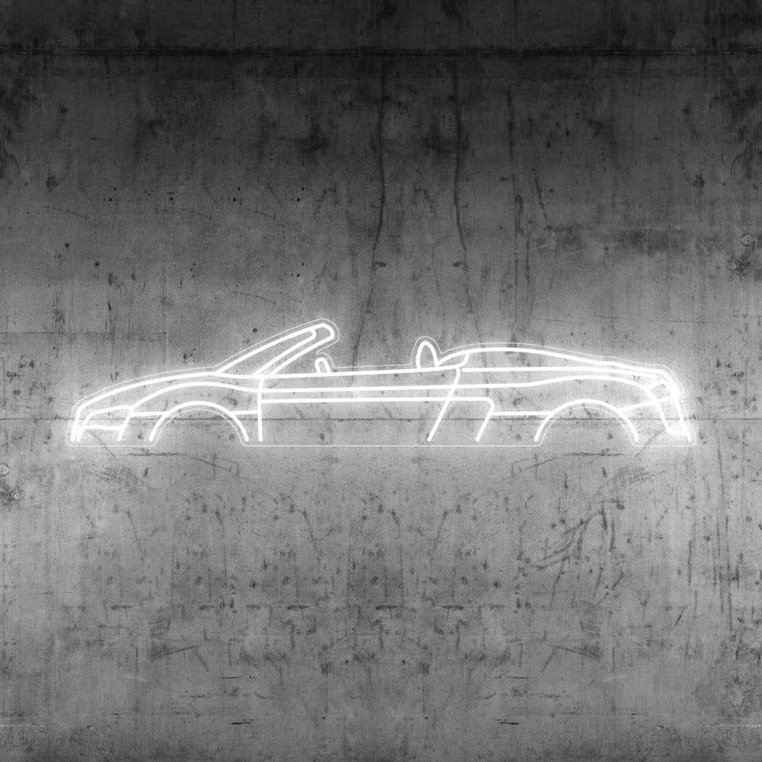R8 Cabrio Neon Silhouette