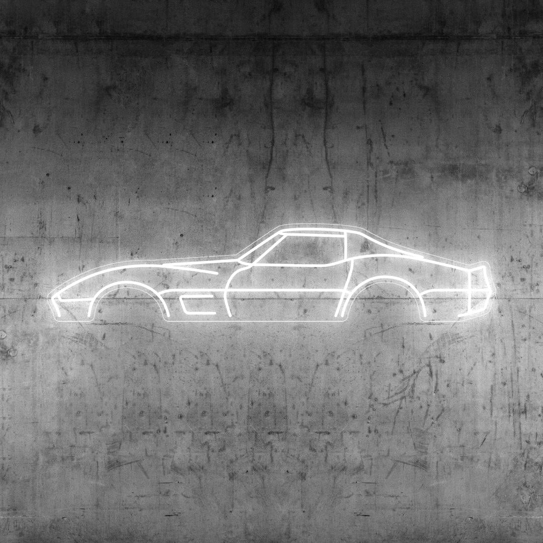 Corvette C3 1974 Neon Silhouette
