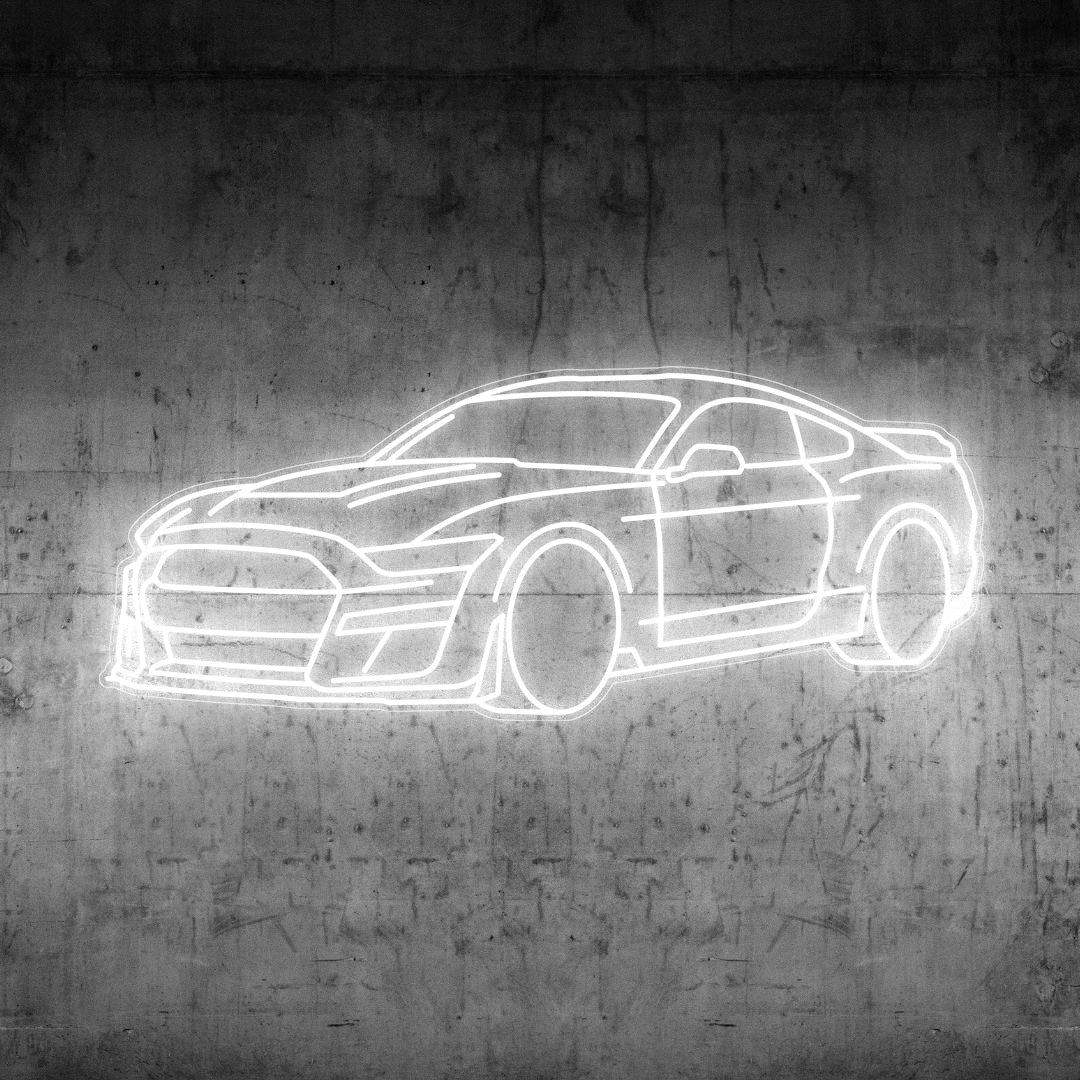Mustang Shelby GT500 Angle Neon Silhouette