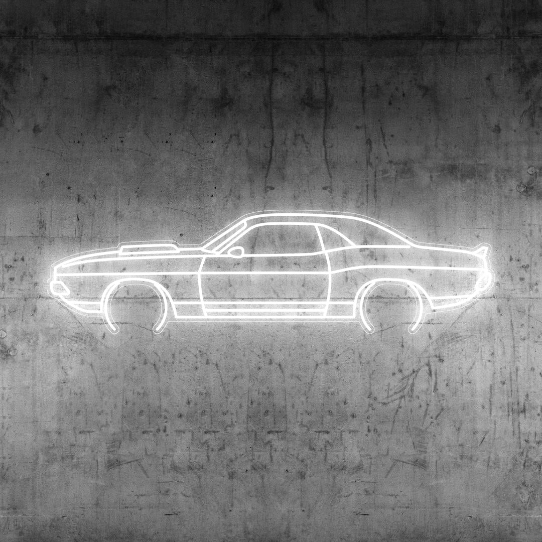 Challenger 1970 TA Neon Silhouette