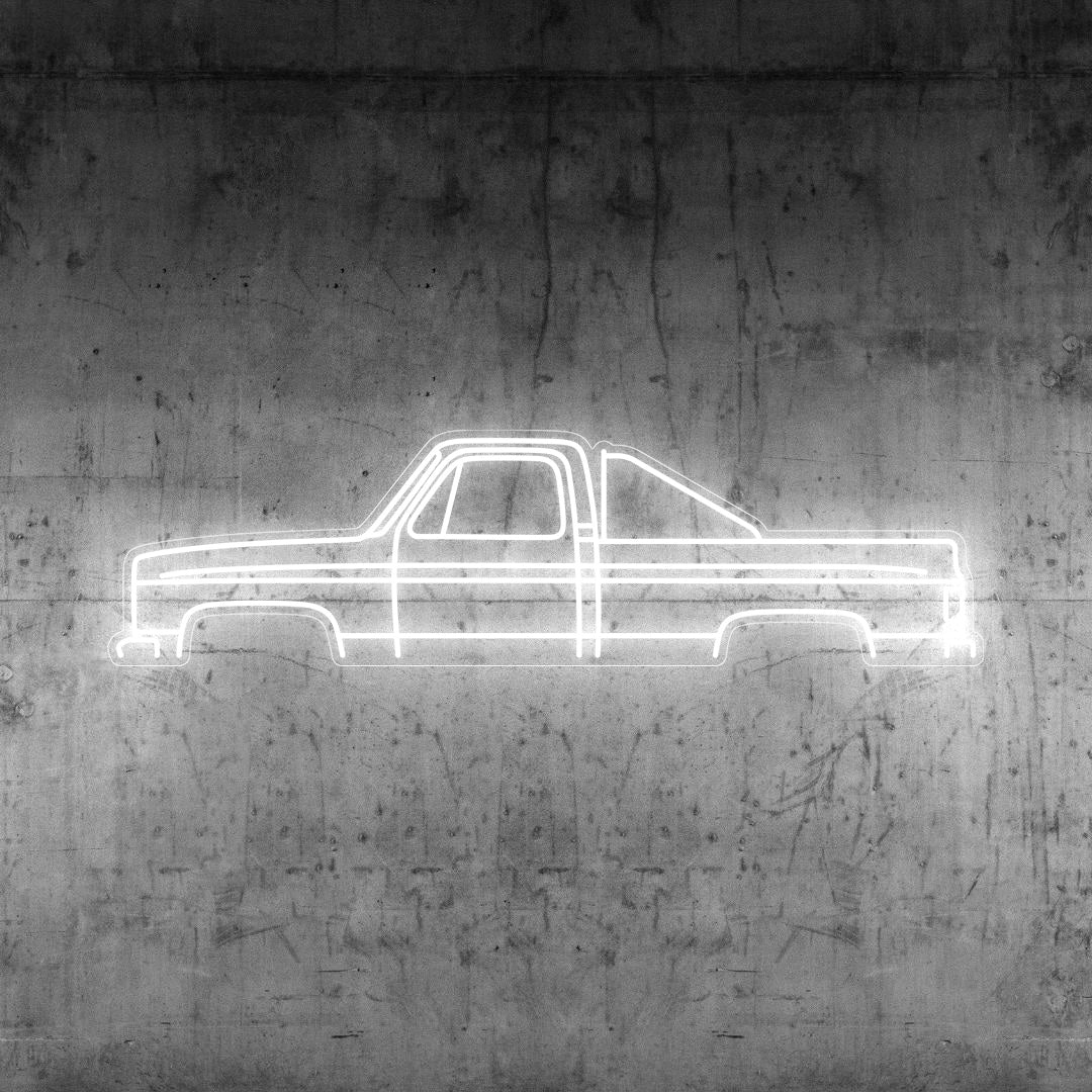 C10 1985 Neon Silhouette