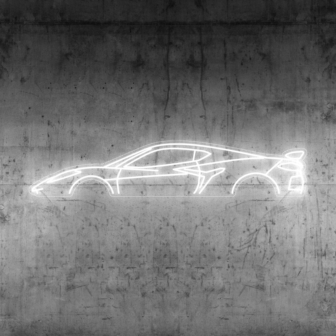 Corvette C8 Z06 Neon Silhouette