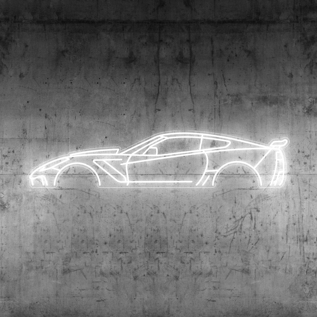Corvette C7 ZR1 Neon Silhouette