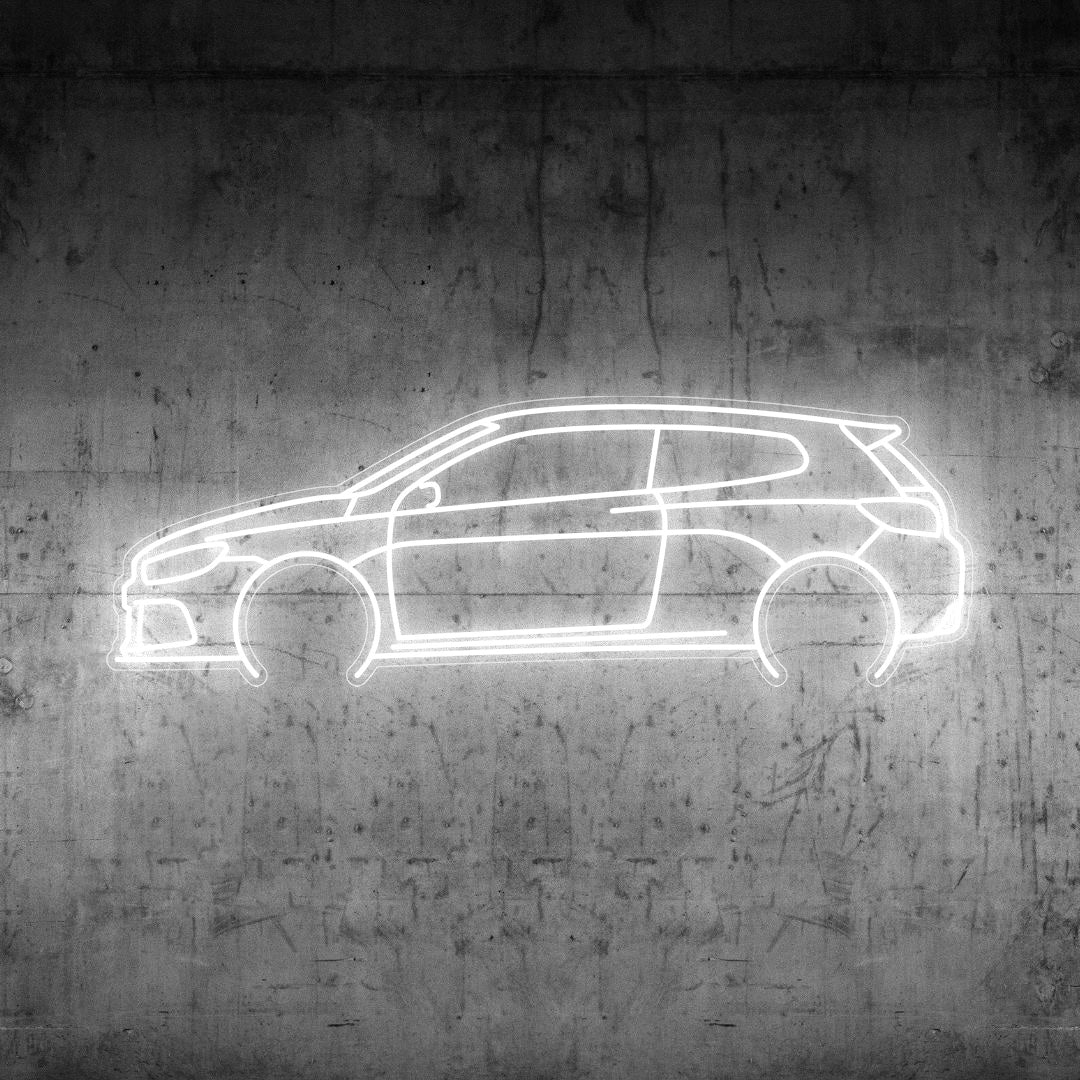 Scirocco R 2016 Neon Silhouette