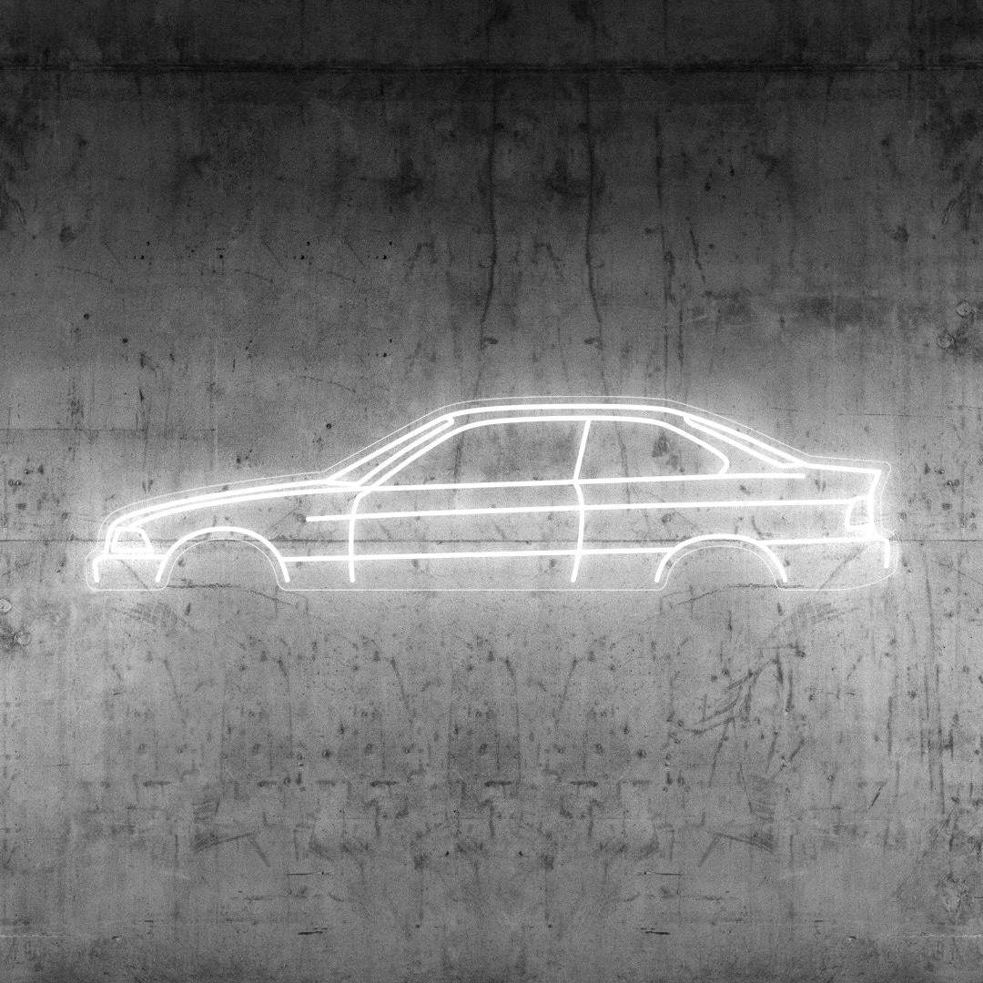E36 Coupe Neon Silhouette