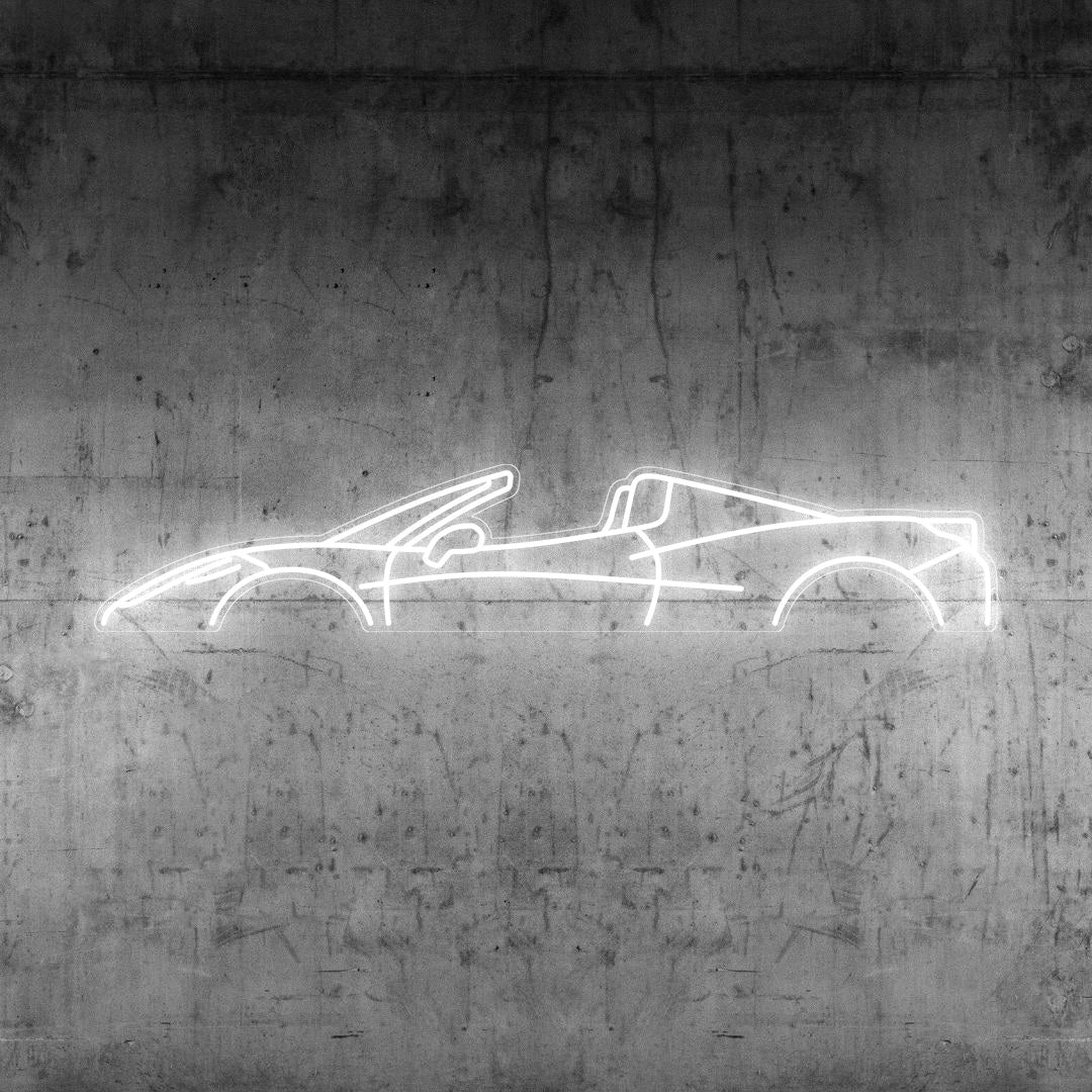 458 Spider Neon Silhouette