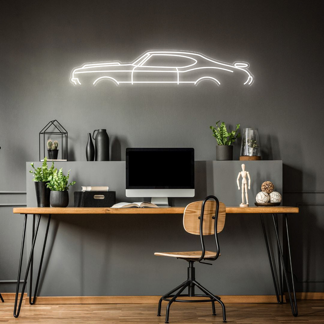 442 1970 Neon Silhouette