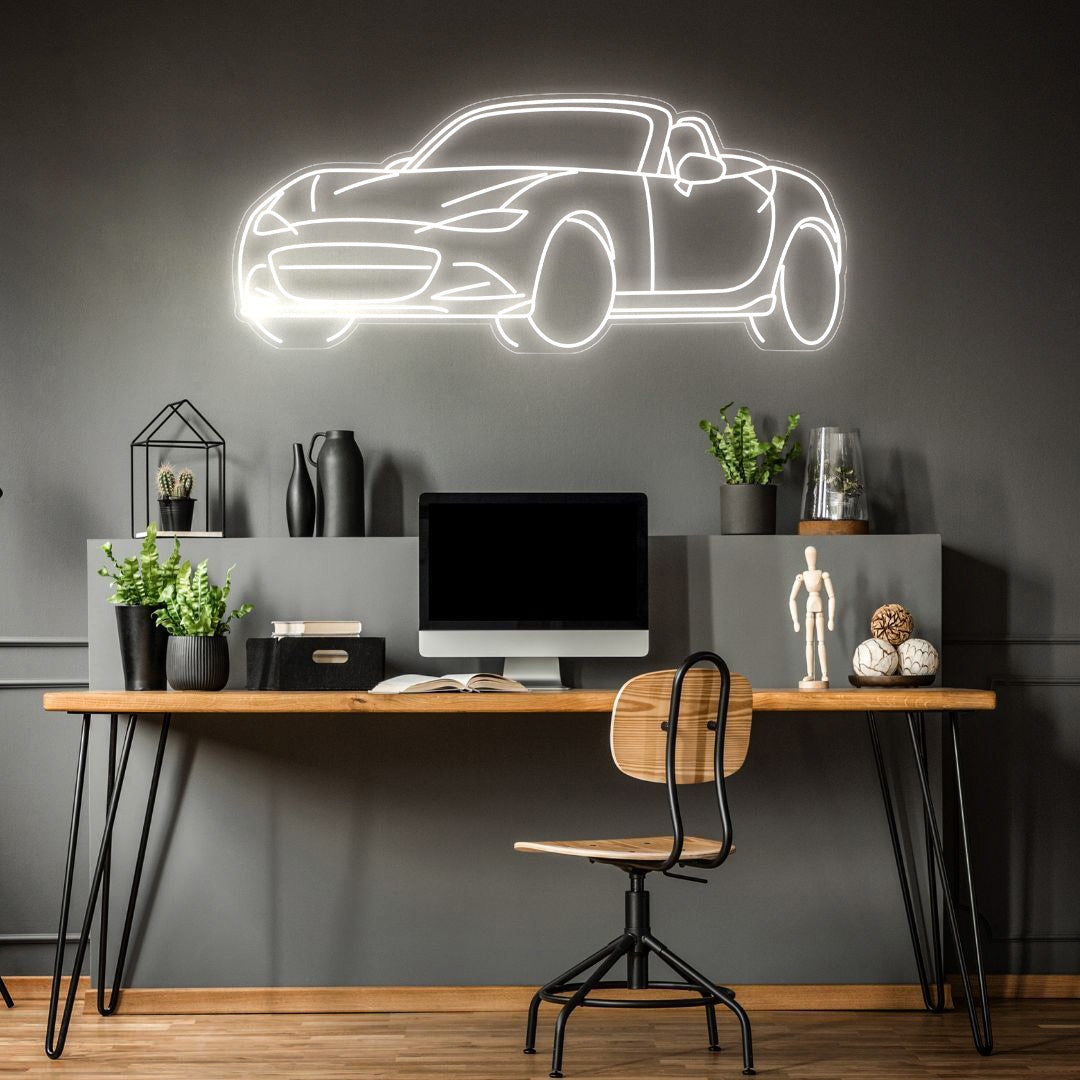 MX5 Angle Neon Silhouette