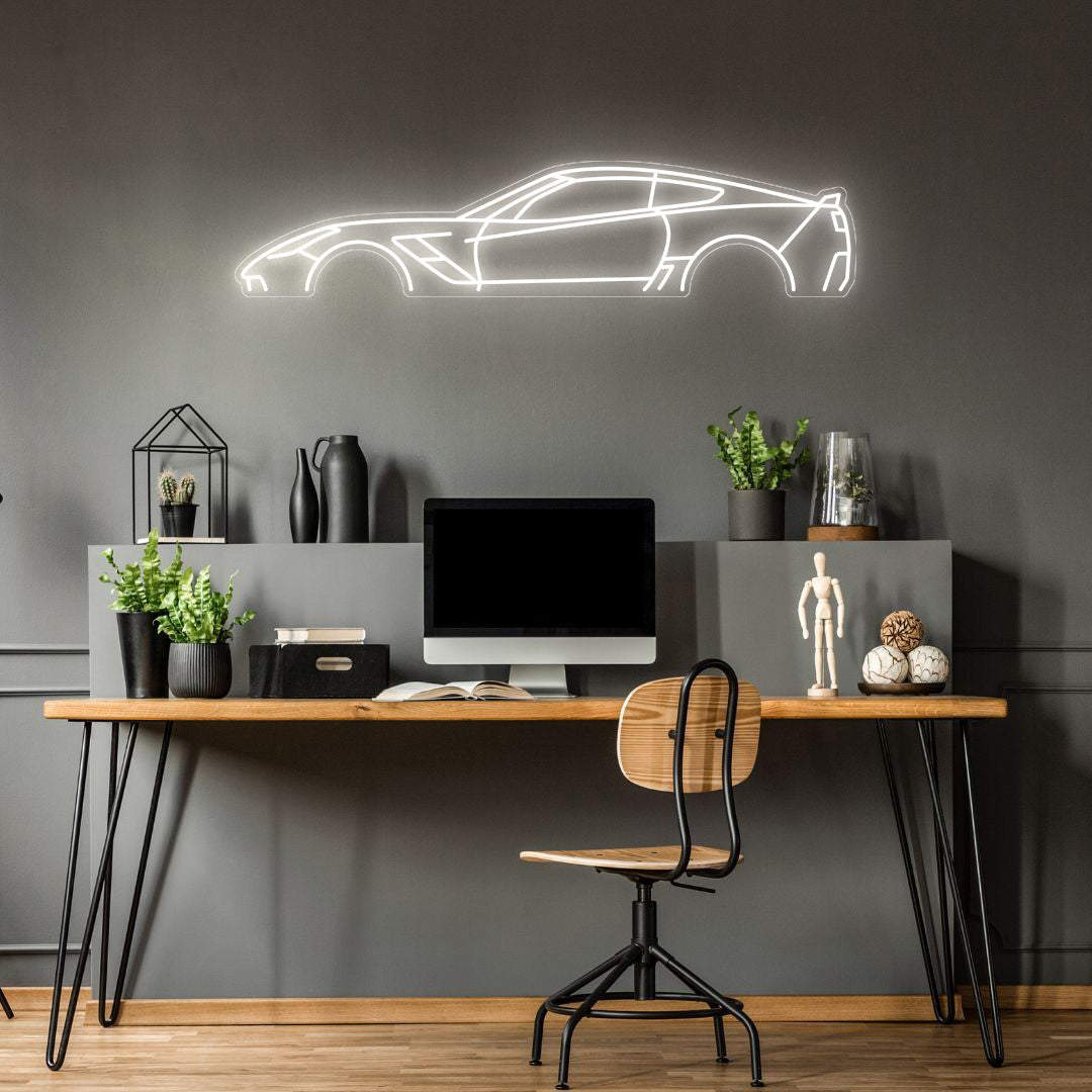Corvette C7 GS Neon Silhouette