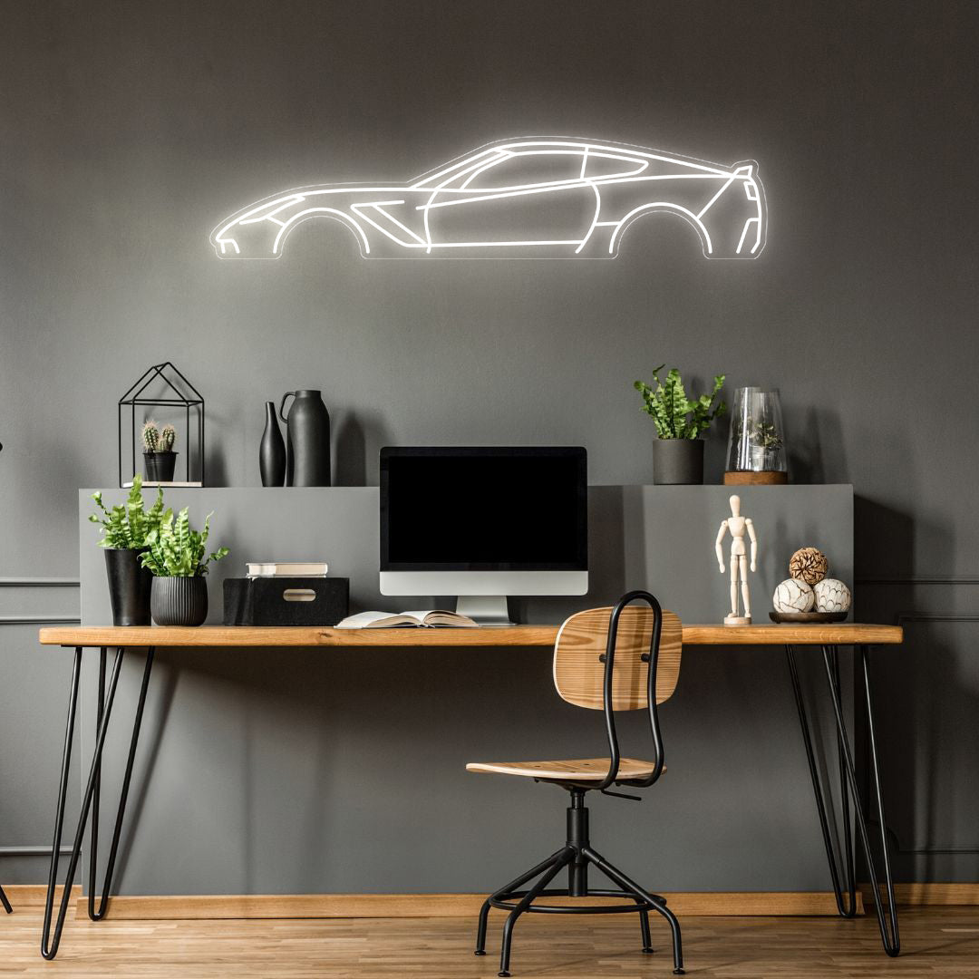 Corvette C7 Z06 Neon Silhouette
