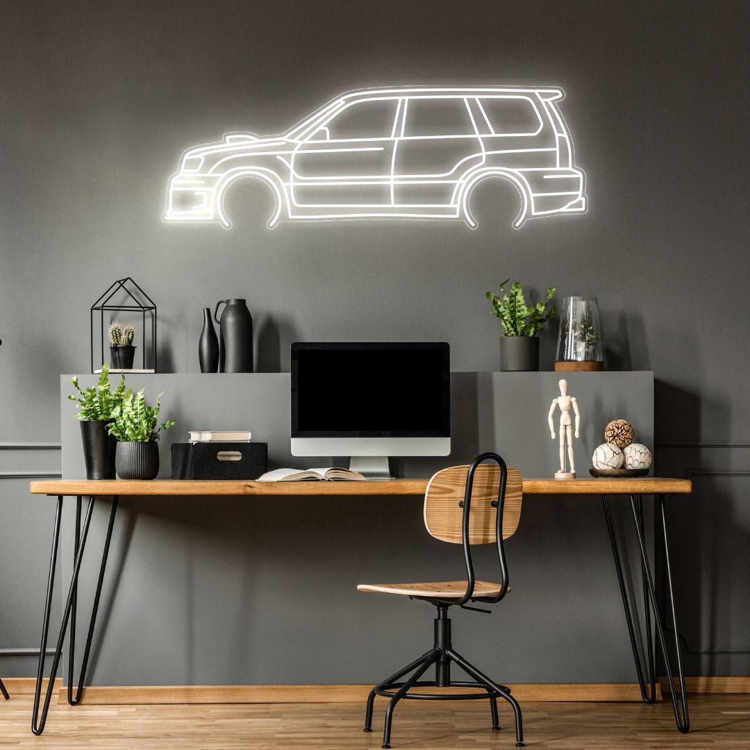 Forester 2004 Neon Silhouette