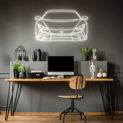 Huracan Tecnica Front Neon Silhouette
