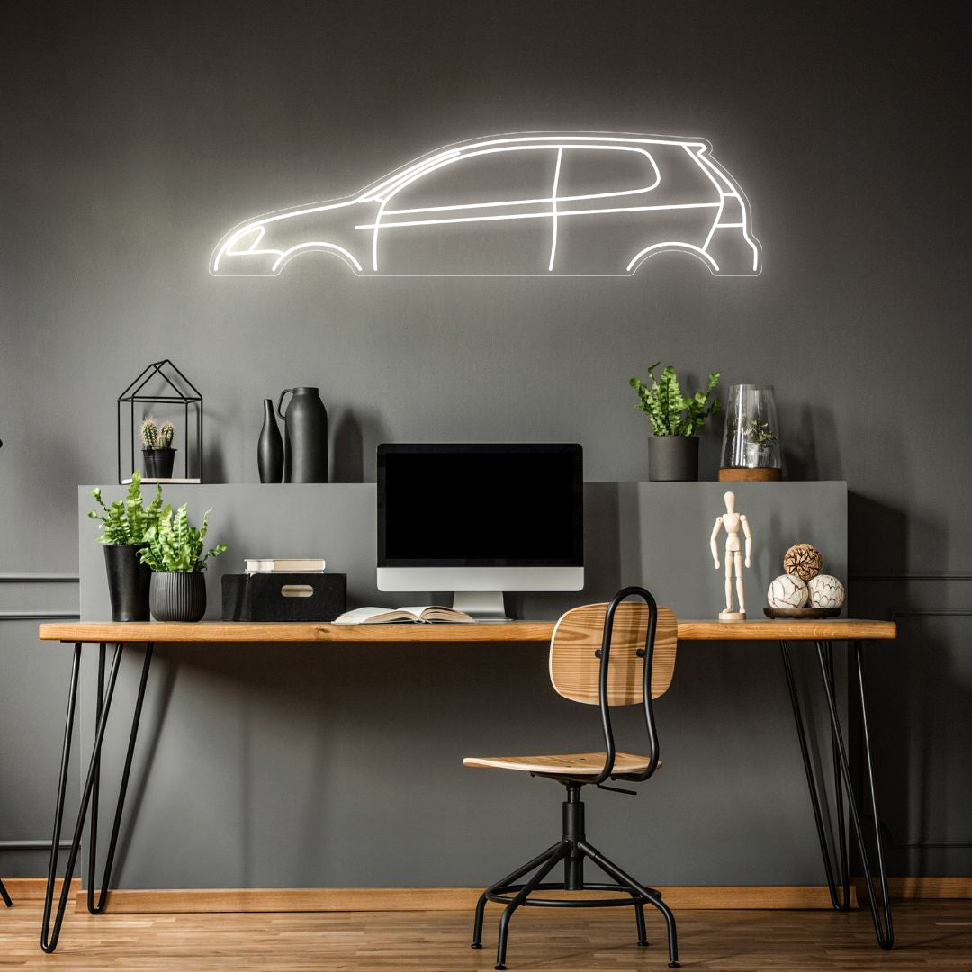 Golf R32 2008 Neon Silhouette