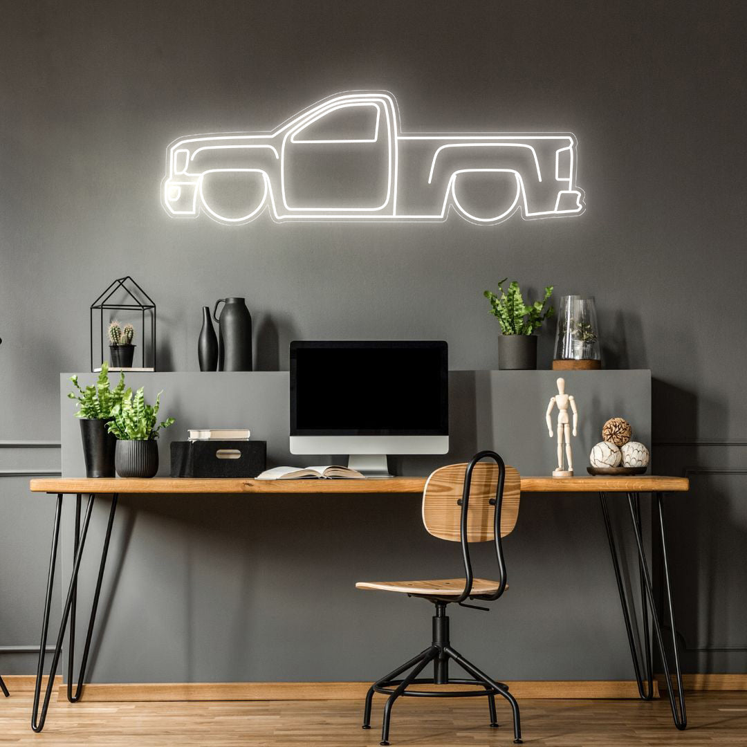 Sierra 1500 Neon Silhouette
