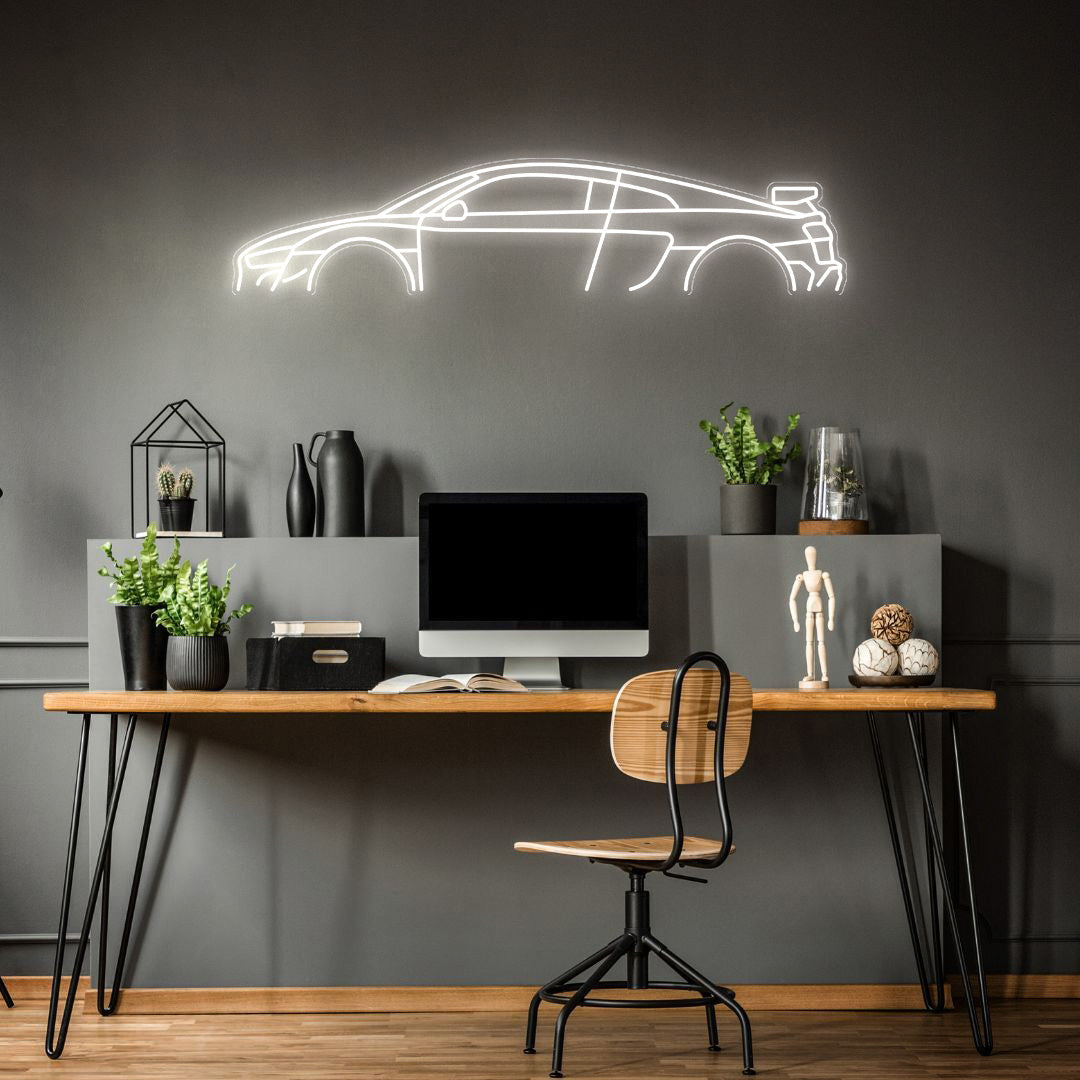 R8 V10 2023 Neon Silhouette