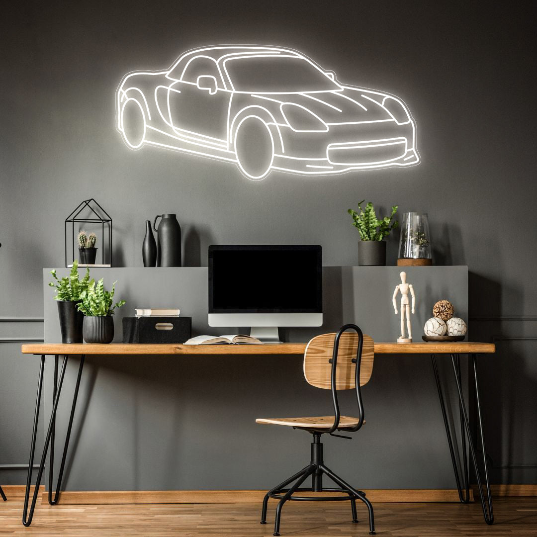 MR2 2002 Angle Neon Silhouette